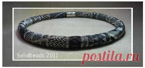 Silvery Treasure PDF Crochet Necklace Pattern от Solidbeads