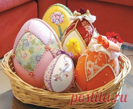 Безыгольный пэчворк яиц - Домашний hand-made