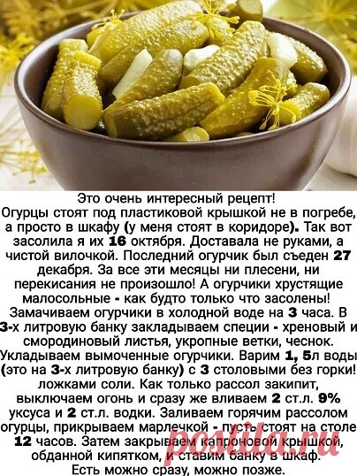 Вкусные огурчики!
