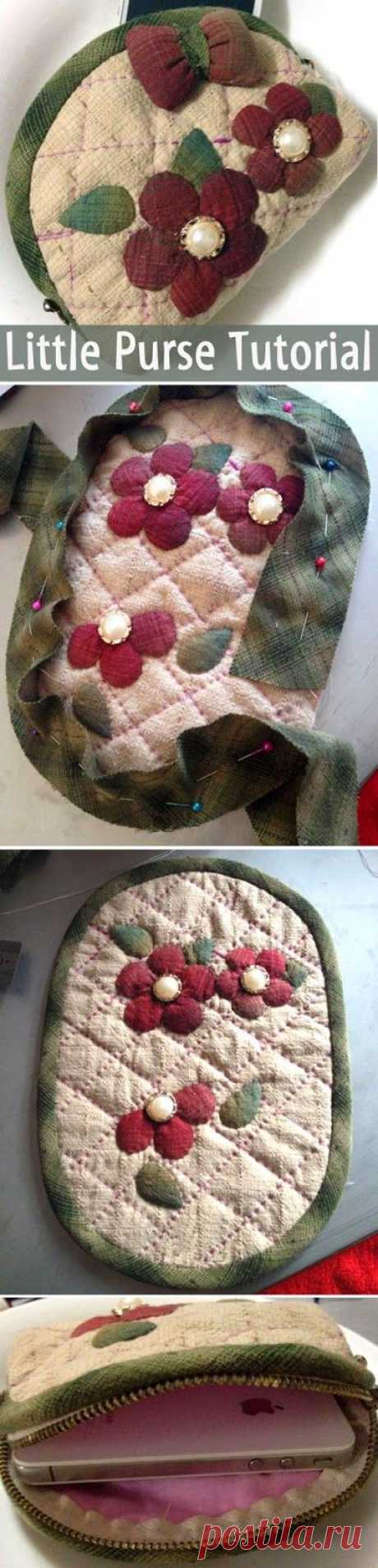 Little Purse tutorial. ~ https://www.handmadiya.com/2015/08/little-purse-tutorial.html
