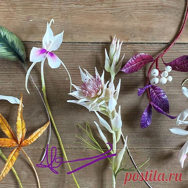 Here are the demonstration flowers so far from first two days of my online Summer School @apieceofcakeuk 🍰 🌸🌿Huge fun and florals with an amazing group of students from around the world. We have another day together tomorrow and then another 3-day class next week. It’s not too late to sign up to next weeks classes or to sign up for this weeks footage you watch at your own leisure too - www.sugaricing.com .... A huge Thank You to my hosts and to everyone who is attending...