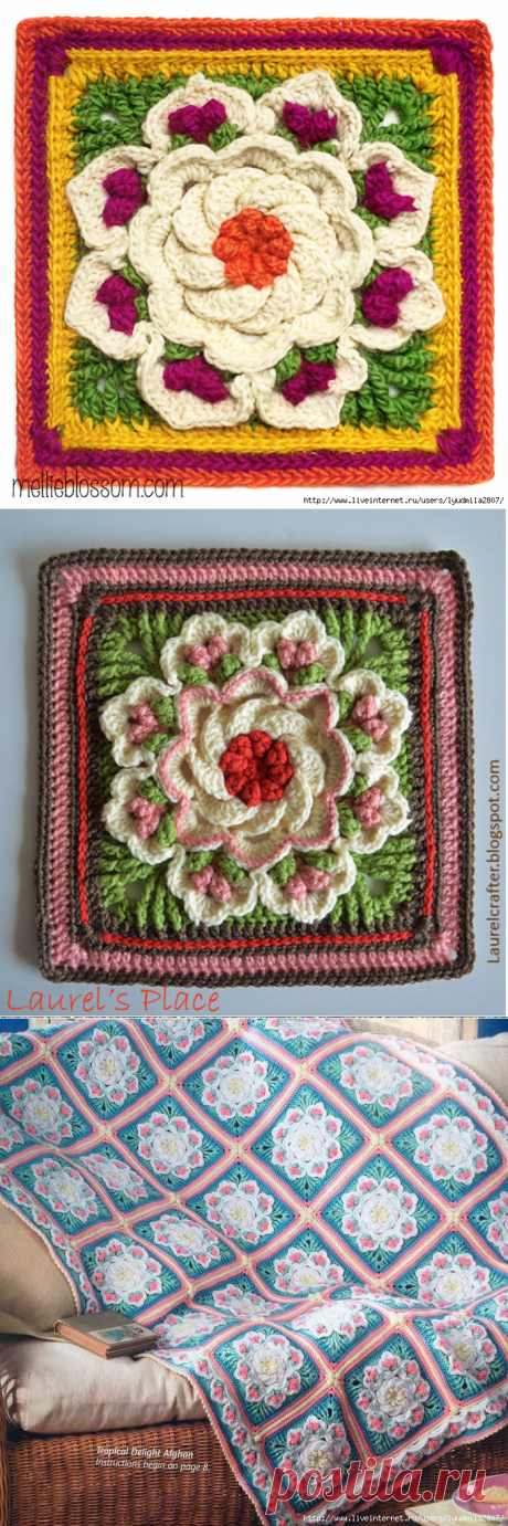 БЛОК "ТРОПИЧЕСКИЙ ВОСТОРГ" КРЮЧКОМ. МК