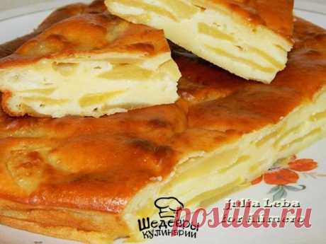 ШАРЛОТКА С ЯБЛОКАМИ НА СМЕТАНЕ
