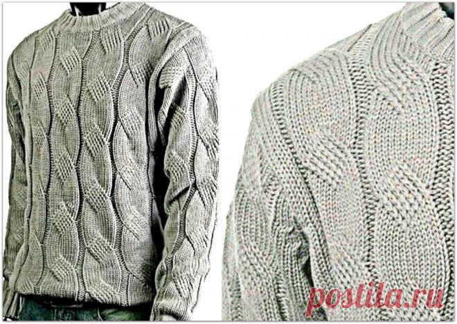 «Не только женщины хотят быть красивыми!» — подборка мужских джемперов и кардиганов спицами | Paradosik_Handmade | Яндекс Дзен