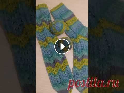 Экспресс мастер класс!Ажурные носочки! Здравствуйте меня зовут Светлана! Первая работа нового года, ажурные носочки! Схема узора в конце ролика! Если возникли вопросы, по данной модели, пиш...