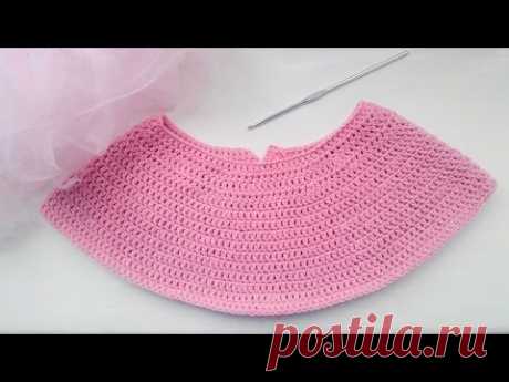Круглая кокетка крючком: как расcчитать / Crochet: Round Yoke