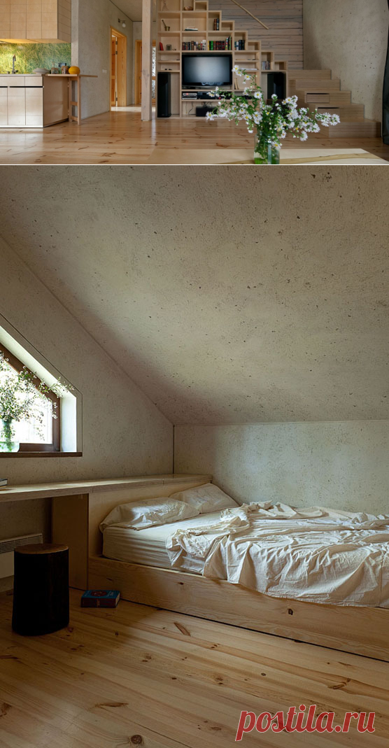 Эко-интерьер брусового дома от Ryntovt Design - Дизайн интерьеров | Идеи вашего дома | Lodgers