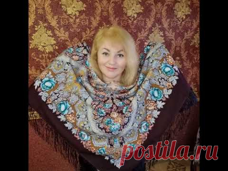 Приехала посылка предзаказов!Часть1 #павловопосадский#платок#шаль#обзор#примерки#платки