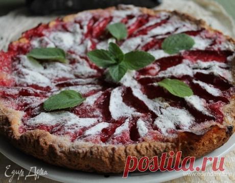 Сливовый немецкий пирог, пошаговый рецепт на 1965 ккал, фото, ингредиенты - Natalya LF