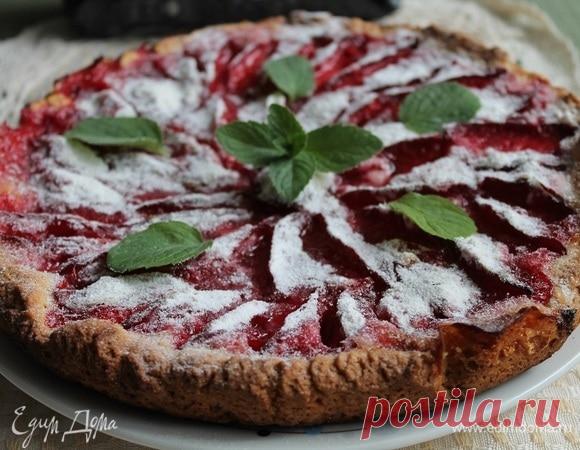 Сливовый немецкий пирог, пошаговый рецепт на 1965 ккал, фото, ингредиенты - Natalya LF