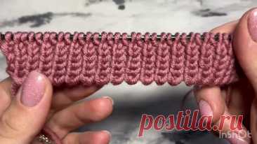 Красивый и очень простой набор петель. | Вяжем дома с Татьяной | Дзен