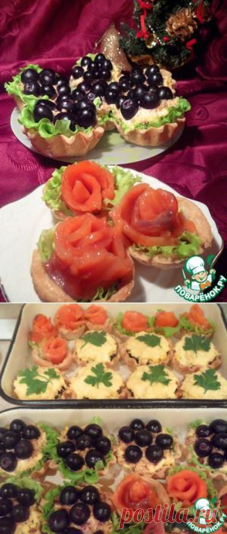 Две любимые закуски в тарталетках - кулинарный рецепт