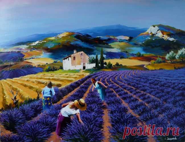 Художник Кристиан Жекель мастер самых ярких красок.