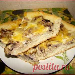Грибная пицца-пирог — потрясающе вкусно!
