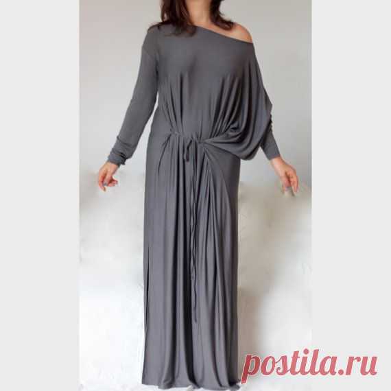 Plus Size Long Asymmetric Dress / Greek Style от BoutiqueAlaMode