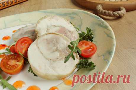 Рулет из целой курицы