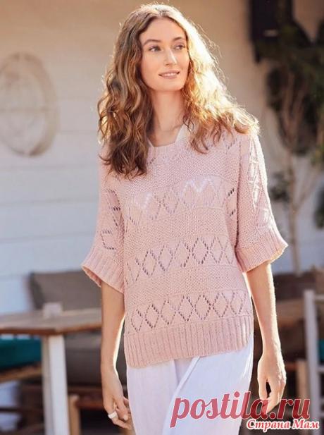 Джемпер Камилла. Спицы. - ВЯЗАНАЯ МОДА+ ДЛЯ НЕМОДЕЛЬНЫХ ДАМ - Страна Мам