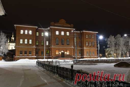 Морозный вечер в Енисейске