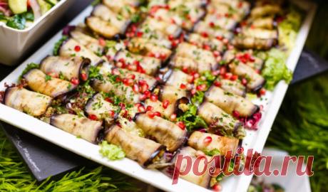 Вкуснятина неимоверная. Баклажановые рулеты с сырно-ореховой начинкой.🍆🍆🍆 – ВСЕ ПРОСТО