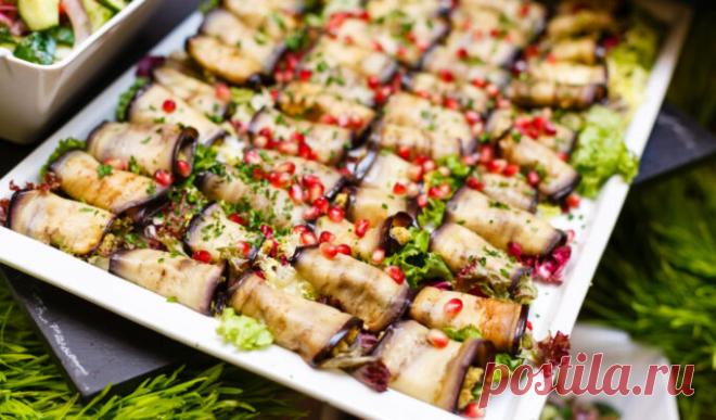 Вкуснятина неимоверная. Баклажановые рулеты с сырно-ореховой начинкой.🍆🍆🍆 – ВСЕ ПРОСТО