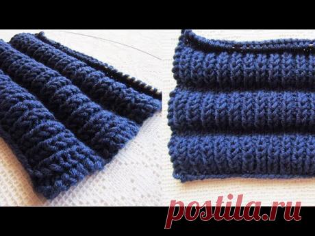 Шикарный объёмный узор спицами | Вязание спицами для начинающих Не успеем оглянуться, как наступит зима, и нам нужно заранее подготовить зимние вещи.  Предлагаю освоить очень простой, красивый и объемный узор для вязания зимних вещей. Его можно использовать для вязания шарфов, снудов, свитеров, кардиганов, пальто, детских вещей и т.д.Описание...