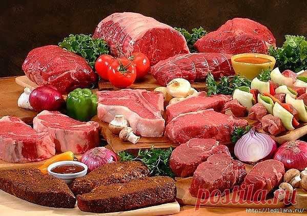 самая полная таблица калорийности мяса, мясопродуктов и птицы в 100 г..