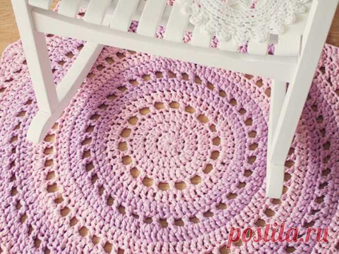 Круглый коврик для детской / KNITLY.com - блог о рукоделии, мастерклассы