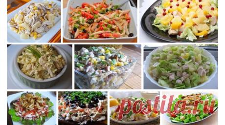 Любимые салаты с куриным филе. 10 лучших рецептов