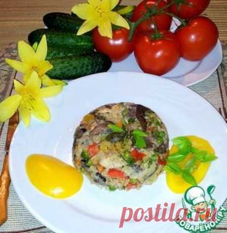 Ризотто с курицей, грибами и овощами - кулинарный рецепт