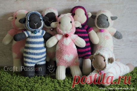 Милые носочные овечки от Craft Passion. Мастер-класс