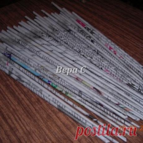Мастер класс плетения из газеты для новичков - МирТесен