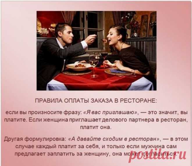 Правила этикета в картинках