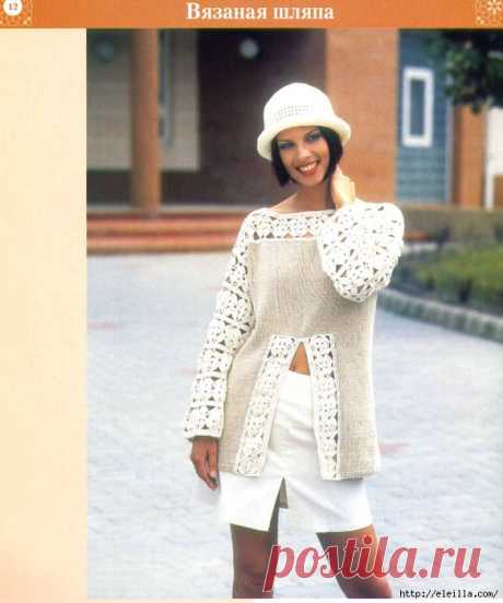 ЗОЛОТАЯ КОЛЛЕКЦИЯ ВЯЗАНИЯ КРЮЧКОМ. ПУЛОВЕРЫ, ШЛЯПКИ, СУМКИ.