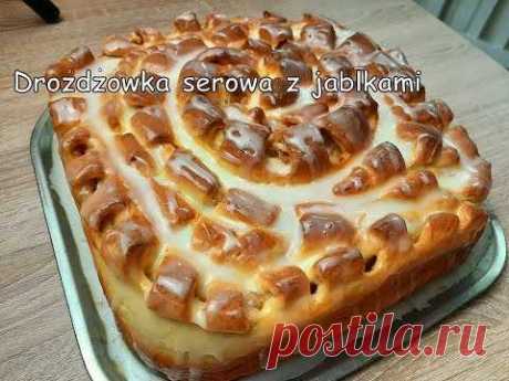 Drożdżówka serowa z jabłkami #drożdżówka #zjabłkami #inaczej