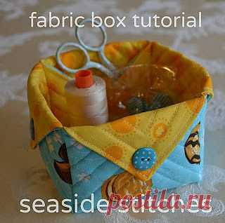 Seaside Stitches: Fabric Box Tutorial