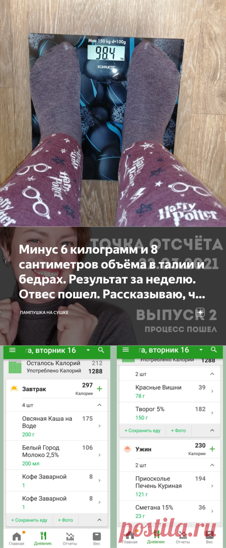Минус 6 килограмм и 8 сантиметров объёма в талии и бедрах. Результат за неделю. Отвес пошел. Рассказываю, что делаю. | Пампушка на сушке | Яндекс Дзен