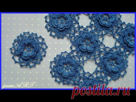 How to Join flower motifs together