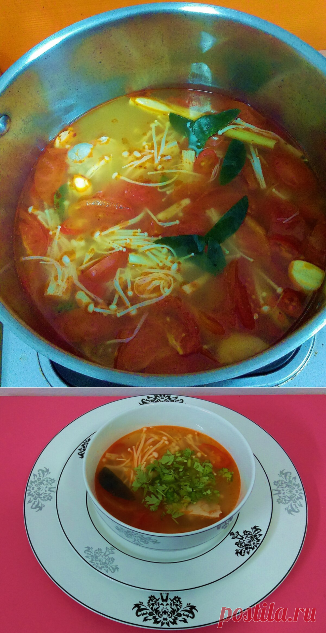 Готовим Том Ям - знаменитый тайский суп, признанный одним из самых вкусных блюд в мире | Тайская бабушка | Яндекс Дзен