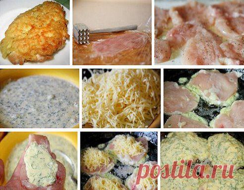 Куриные отбивные с сыром - пальчики оближешь Безумно вкуснo! Спешу поделиться рецептом с вами. Ингредиенты и Приготовление в нашем источникe: ➨ http://rus-retept-1.livejournal.com/539.html  Дорогие кулинары! Чтобы не потерять рецепт, присоединяйтесь к нашей группе и жмите "Класс!", а потом "поделиться". Рецепт будет у вас в заметки !