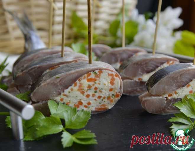 Пикантная закуска из сельди – кулинарный рецепт