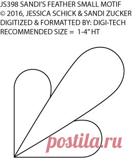 Sandi's Feathers - Small Motif by Jessica Schick JS398