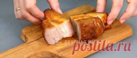 Запеченная свиная грудинка. Готовится ну очень просто!