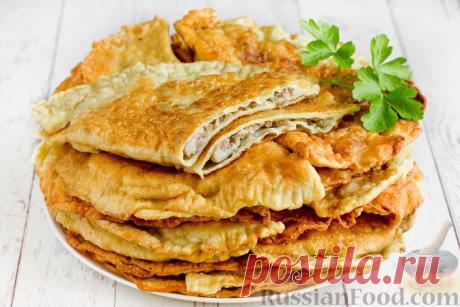 Чебуреки со свино-говяжьим фаршем
