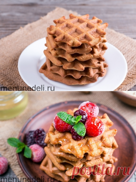 Рецепт овсяных вафель / Меню недели