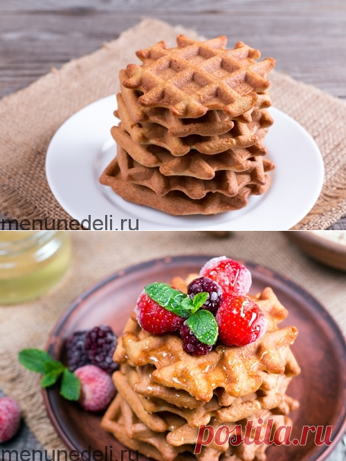 Рецепт овсяных вафель / Меню недели