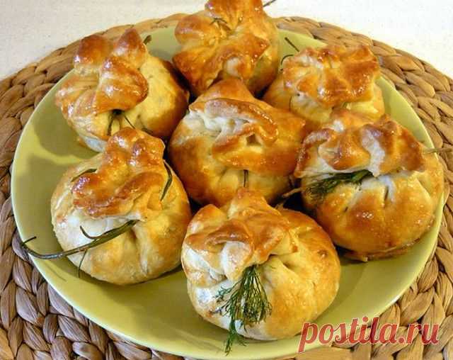 Закуска «Мешочки с сюрпризом»