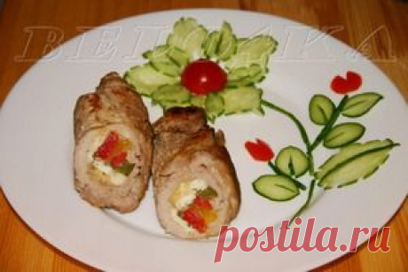 Мясные рулетики &quot;Для любимой&quot; - кулинарный рецепт