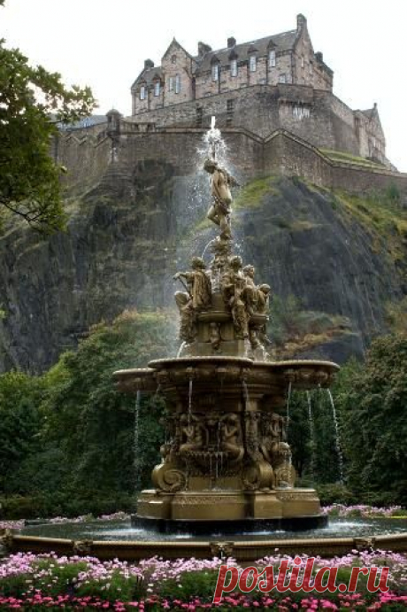 Edinburgh Castle, Scotland. The castle is built on a volcanic rock and occupation of the Castle Rock can be found as early as the mid-2nd century A.D. The last reigning monarch who resided in the castle was King Charles I in 1633.