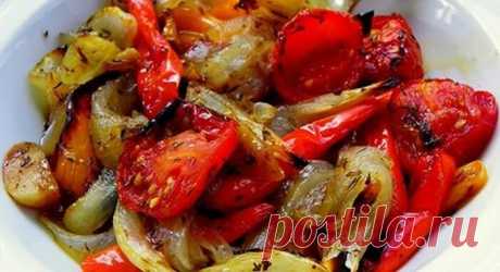 Фантастически вкусные овощи в маринаде, запечённые в духовке