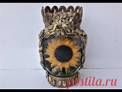 SUPER DECOR cu seminte si floarea soarelui - SUPER DECOR with seeds and sunflower